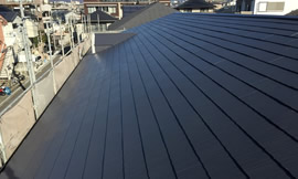 屋根塗装施工後